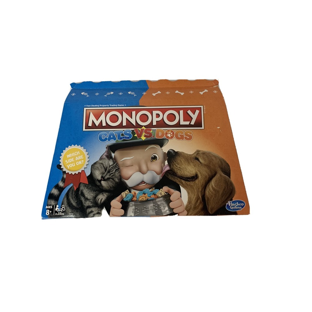 Monopoly Board Game Cats Vs Dogs Hasbro Gaming - Picture 3 of 5